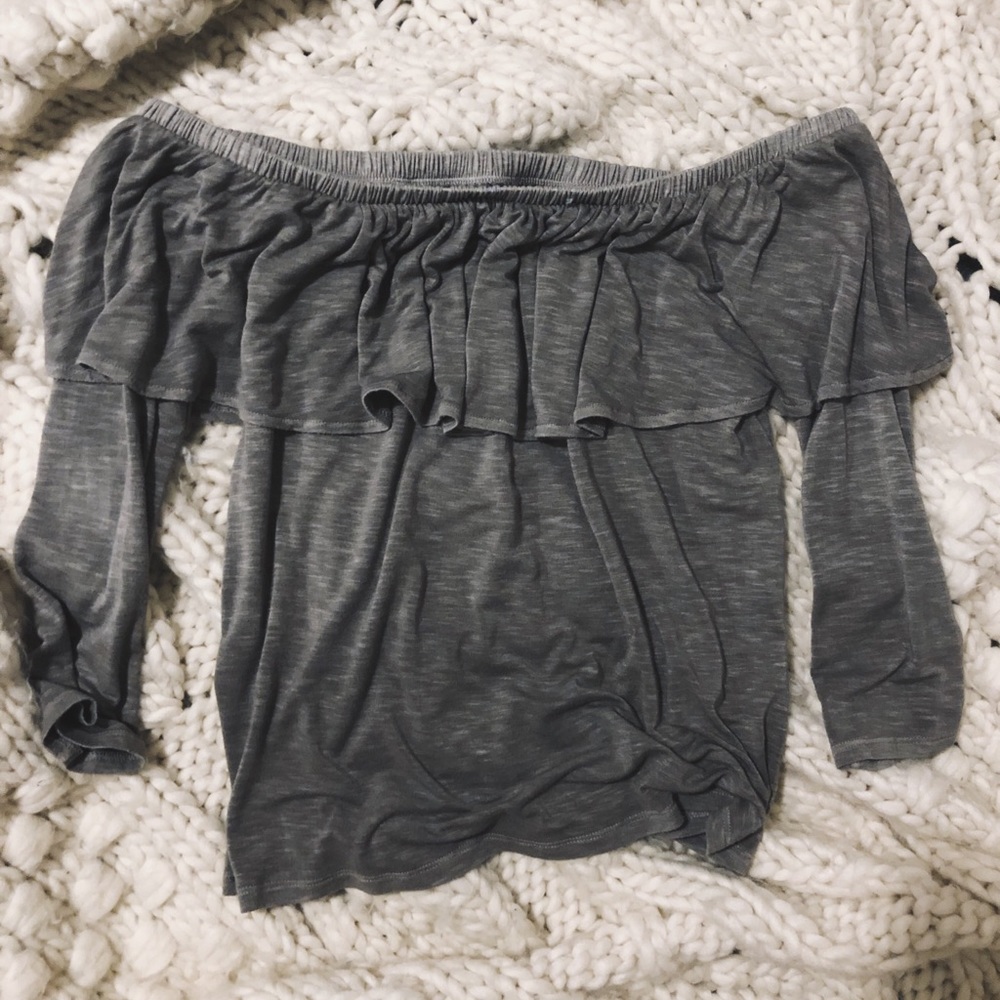 Off the shoulder AE soft and sexy top
